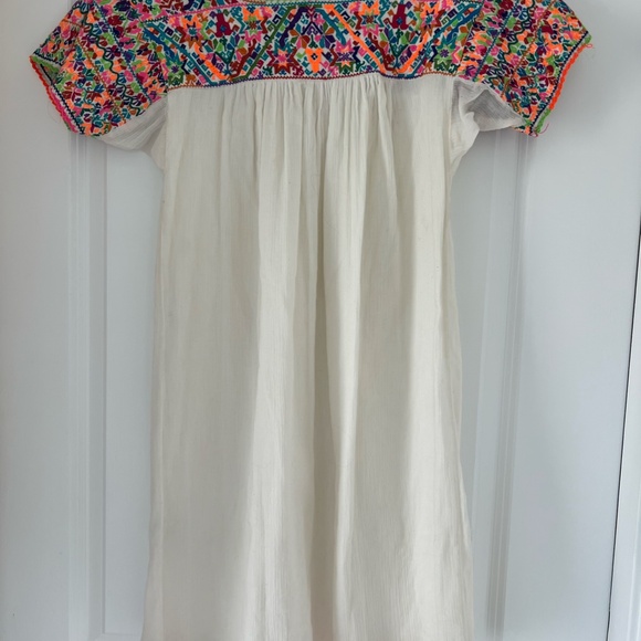 Beautiful Vintage Inspired Boho Embroidered Tunic Dress Star Mela Isla - Picture 3 of 3